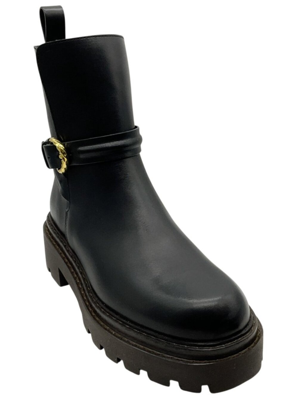 Ulla Johnson Black Leather Lennon Lugsole Boots